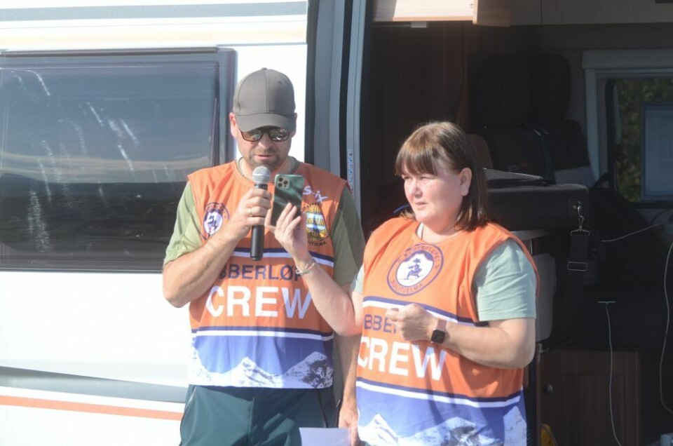 Kobberløpets rulleskirennSpeaker Ronny Borge og daglig leder i Kobberløpet, Mona Mosti