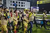 STORT: Frode Thomassen og Bodø/Glimt ble hyllet på Aspmyra lørdag kveld og det markerte avslutningen på en imponerende sesong for Bodø/Glimt. Foto: Odd Rune Wang