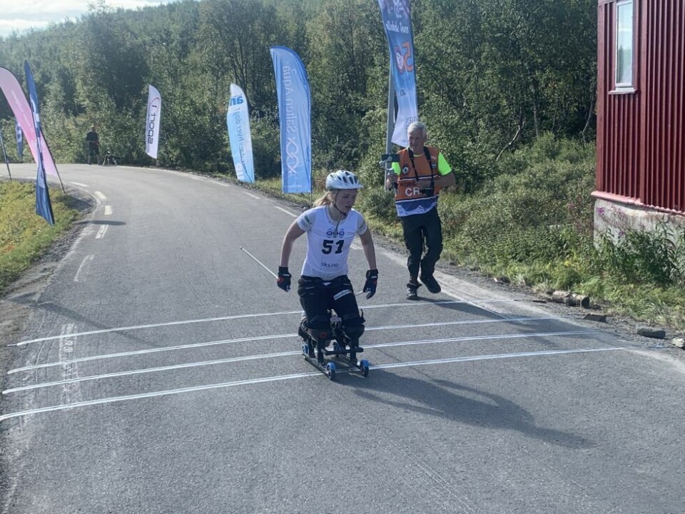 Kobberløpets rulleskirennIsabell Valen imponerte alle da hun pigget helt fra nede i Sulis og opp til Jakobsbakken.