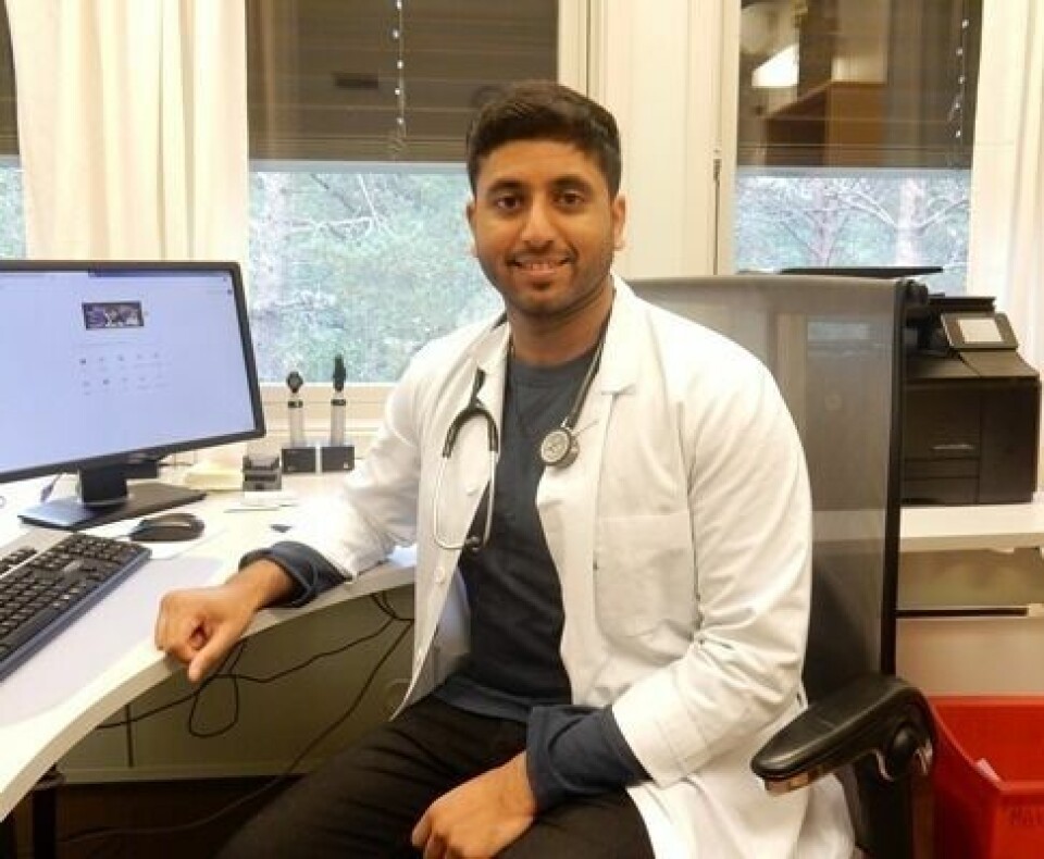 Fungerende kommuneoverlege i Sørfold Grishant Paramsothy. Fungerende kommuneoverlege i Sørfold Grishant Paramsothy. Foto: Sørfold kommune