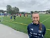 INSTRUKTØR. Oda Martine Bangfil meldte overgang til Sprint som spiller i vinter, men har foreløpig ikke spilt en eneste kamp. - Kjedelig, men prøver å glede med til det blir og holde motivasjonen oppe. Denne uka var hun instruktør for de minste på fotballskola. Foto: Espen Johansen