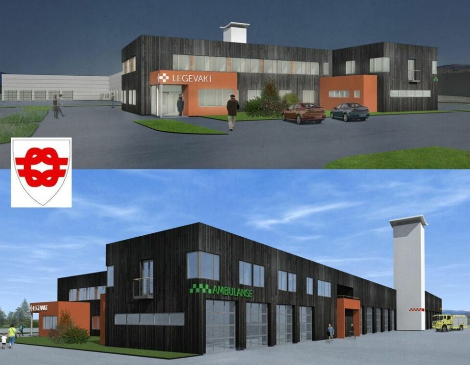 SNART BYGGEKLART. Det nye bygget på Krokdalsmyra skal huse legevakt, ambulanse og brannvesen, i tillegg til flere andre kommunale aktører. SNART BYGGEKLART. Det nye bygget på Krokdalsmyra skal huse legevakt, ambulanse og brannvesen, i tillegg til flere andre kommunale aktører. Foto: Helge Simonsen
