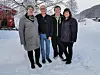 Matlavvo. Fra venstre Lisa Grimstad og Tommy Edvardsen i Nordnes Camp & Bygdesenter sammen med Kjell-Sture og Berit Myrvang i Graddis Fjellstue som ønsker velkommen til matlavvo under Blåfrostfestivalen.