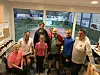 TURNERING. 14 personer ble med på romjulsturneringa til Fauske tennisklubb denne gangen. Foran fra venstre Hege Birkelund Sollund, Even Solstad, Nadia Affelt, Stig Slåttholm, Michal Affelt, Torfinn Sollund. Bak fra venstre Andreas Engan og Marit Solstad. Foto: Linn N. Godtfredsen