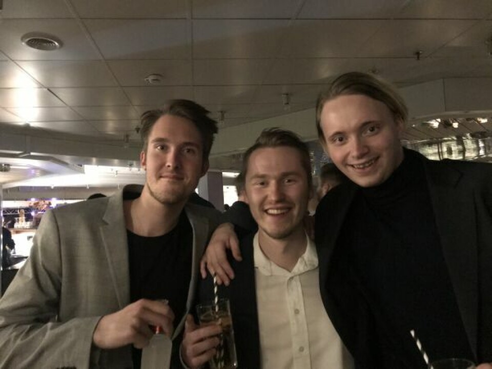 Haakon Torstensrud (22) var på julejammen sammen med kompisene Daniel Pedersen (24) og Aleksander Bråthen (23). Haakon Torstensrud (22) var på julejammen sammen med kompisene Daniel Pedersen (24) og Aleksander Bråthen (23). Foto: Isa Martine Eftevand Orvin