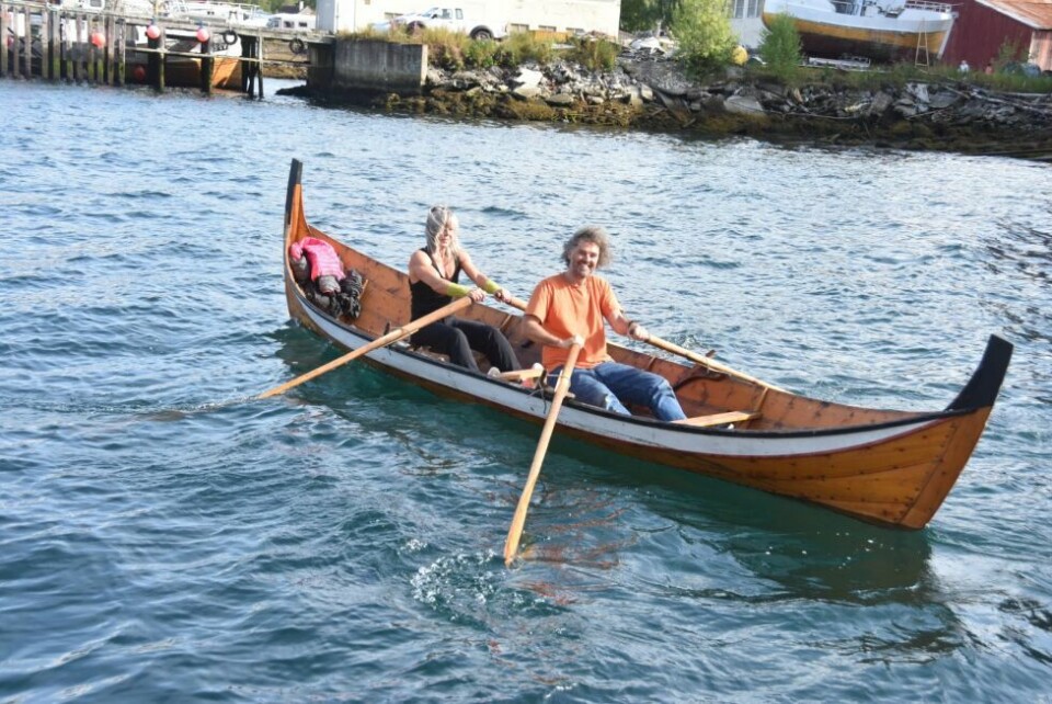 RADARPAR. Grete Olsen og Kai linde før start. De rodde raskest av alle. RADARPAR. Grete Olsen og Kai linde før start. De rodde raskest av alle. Foto: Sylvia Bredal
