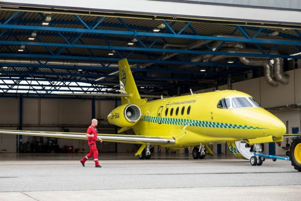 PÅ PLASS. Den nye luftambulansetjenesten skal være fullt operativ fra i dag. PÅ PLASS. Den nye luftambulansetjenesten skal være fullt operativ fra i dag. Foto: Babcock