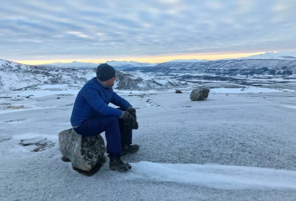 NYE TURER. Ti på topp blir stadig mer populært. Fra 1. februar blir det lansert nye turmål på Facebooksiden til Ti på topp, Fauske. Dette bildet er fra toppen av Harlifjell på Straumen. NYE TURER. Ti på topp blir stadig mer populært. Fra 1. februar blir det lansert nye turmål på Facebooksiden til Ti på topp, Fauske. Dette bildet er fra toppen av Harlifjell på Straumen. Foto: Frida Kalbakk