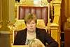 PÅ STORTINGET. Siv Mossleth som sitter på Nordlandsbenken for Senterpartiet i Stortinget, mener Sylvi Listhaug i Fremskrittspartiet bagatelliserer årsaken til at hun går av som justisminister. Foto: Maria Trondsen