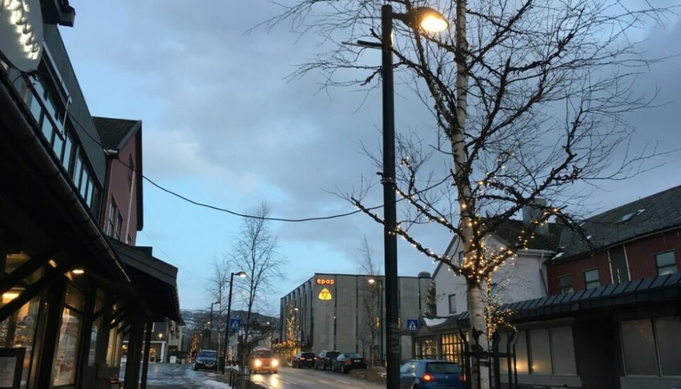 RYDDER OPP. Nå skal lyslenkene i trærne i sentrum tas ned.