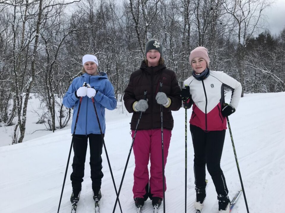 Malin, Agnete og Tilde fra 9.trinn i Klungsetmarka, Malin, Agnete og Tilde fra 9.trinn i Klungsetmarka,