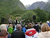 KONSERT. I underkant av 60 personer tok turen til Sjønstå gård da trøndelagsbandet Ljom spilte tradisjonelle seterkauker lørdag kveld. Alle foto: Lars-Martin Hunstad