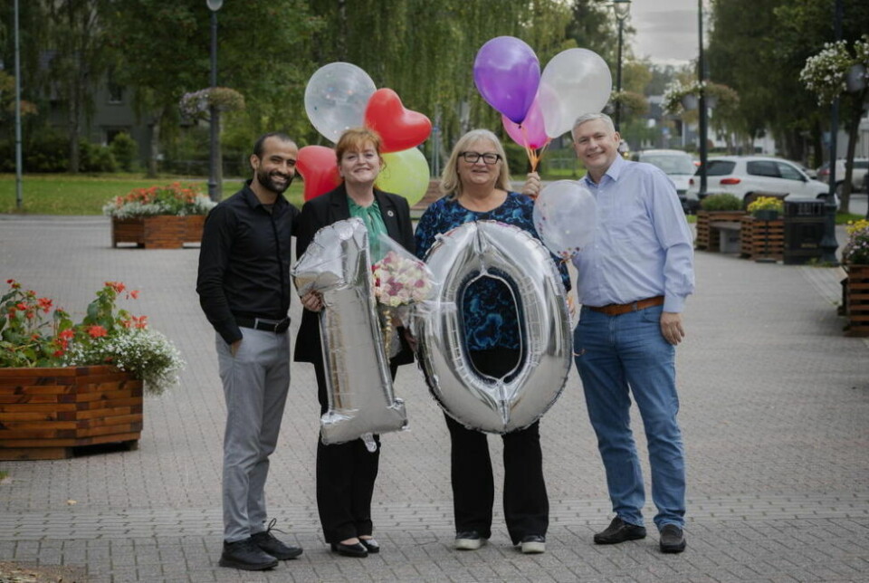 TI ÅR. Saltdal Utvikling får 460.000 til prosjektet Grønn omstilling i nord. Fra venstre: Prosjektleder Rafi Khajeh, daglig leder Elin Kvamme, prosjektleder Brit-Elin Paulsen og styreleder Truls Paulsen.