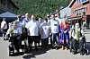 FORRIGE JUBILEUM. Camilla Band samlet sammen på Rognan tilbake i 2015. Fra venstre Karine Trana, bandleder Kjell Arne Hasselbergsen, Ole Jakobsen, Morten Furumo, Torill Johnsen, Guro Kulseth, Kjell Sture Johnsen, Ståle Innereng, Jon Arne Klaussen, Elin Kuhmunen og Terje Nystad. Foto: Maria Trondsen