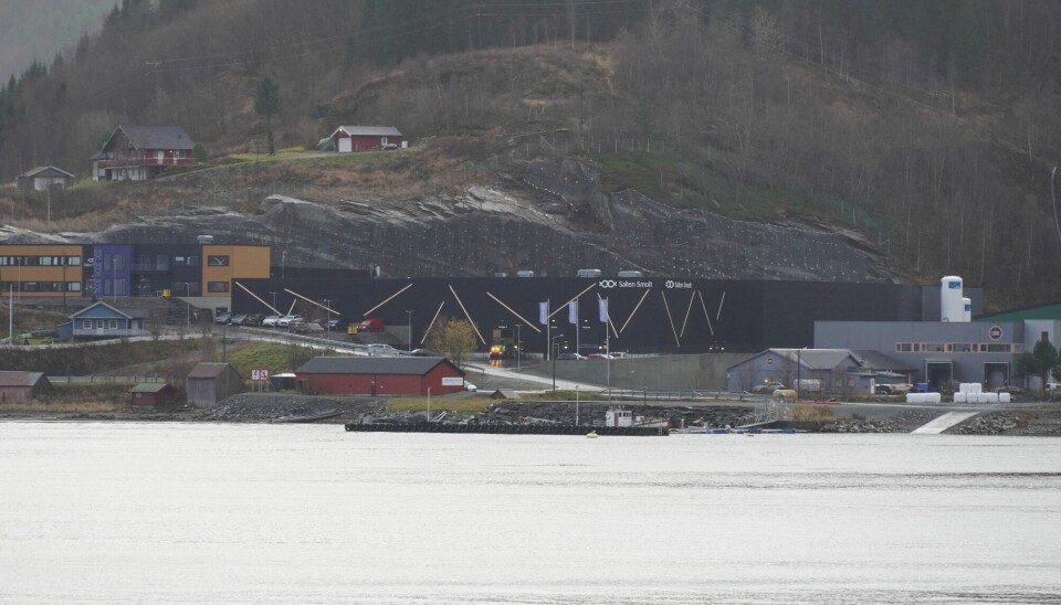 Salten Smolt AS sitt anlegg i Breivika i Skjerstad.