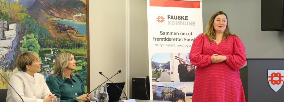 Ordfører Marlen Rendall Berg (Sp) tok ordet etter pressekonferansen tirsdag denne uken.
