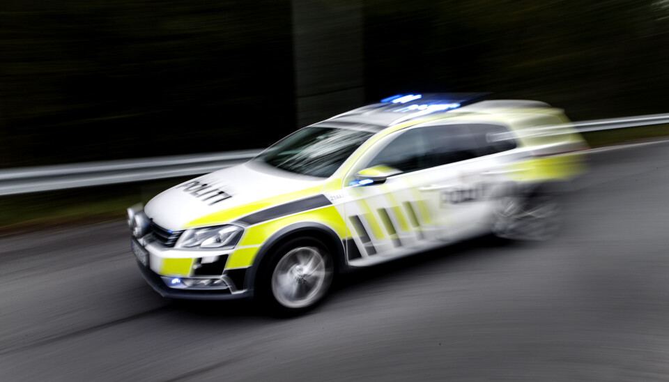 Politiet i arbeid.