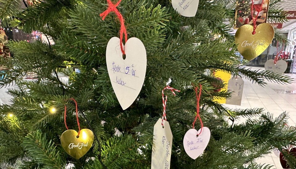Gi om du kan. Fremdeles er det mange pakkelapper som ikke har blitt plukket og festet til en pakke. Treet står oppe til og med 15.desember. Så du har fortsatt tid om du vil bidra.