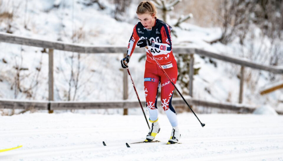 JEVNT. Marie Risvoll Amundsen ble nummer 17 på 10 klassisk, i et renn der det var tett bak suverene Heidi Weng.