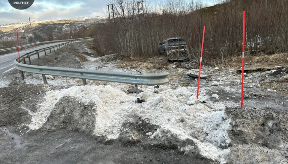 Ulykke på E6 i Sørfold