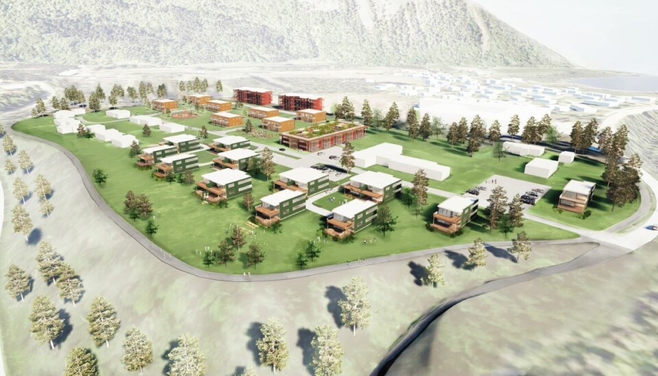 VISJON FOR OMRÅDET. Reguleringsplanen åpner for 77 boenheter, men utbyggerne ser for seg muligheter for opp mot 140 boliger i prosjektets helhet.