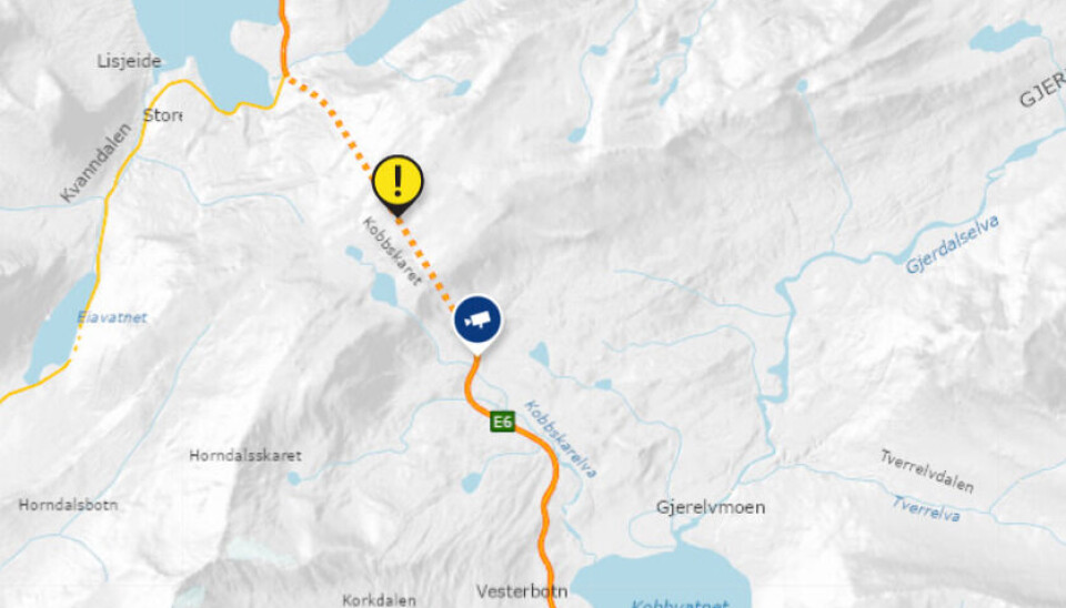 Kjøretøy fikk stans på E6