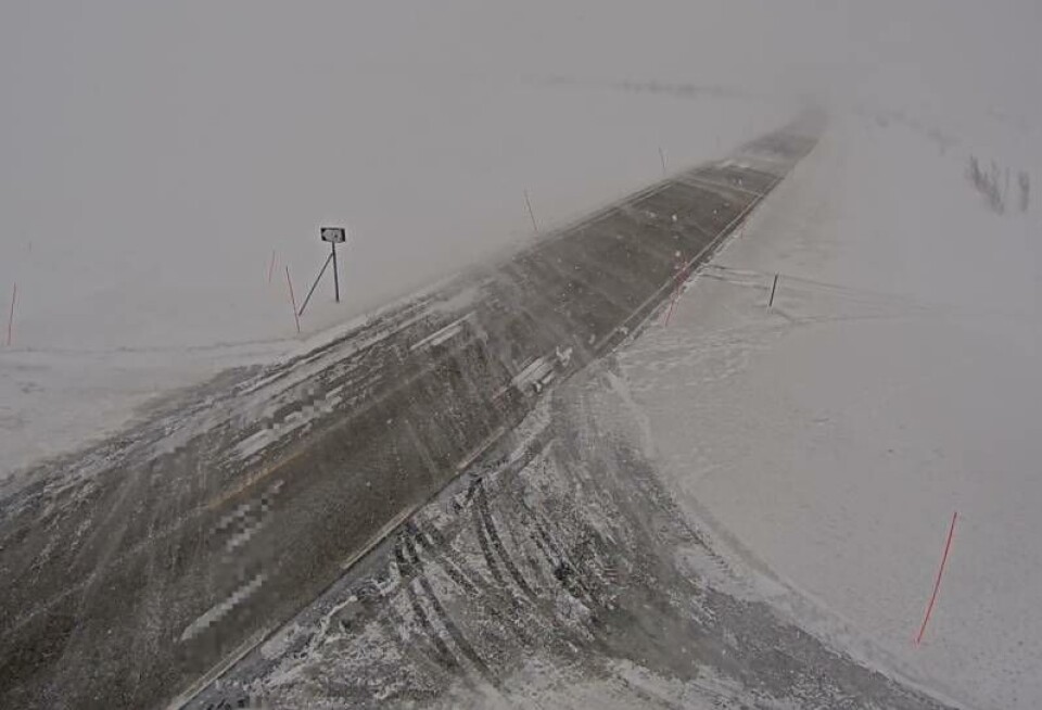 SNØFOKK. E6 over Saltfjellet er stengt inntil videre.