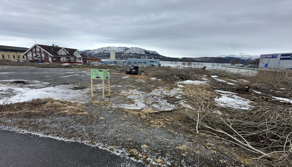 KOMMER. Her i Sjøgata 47 På Fauske, skal den nye KIWI-butikken bygges