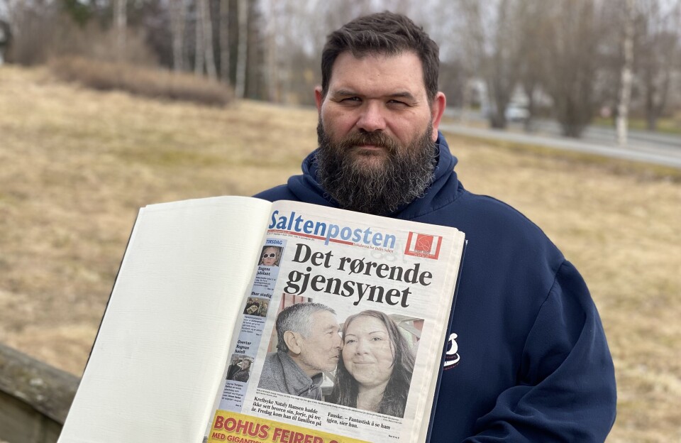 STERK HISTORIE. Ansvarlig redaktør Helge Simonsen glemmer aldri historien om kreftsyke Nataly.