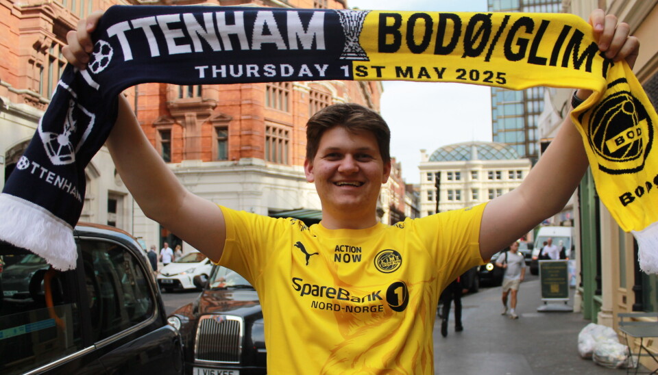 MINNE FOR LIVET: Oliver Ingvaldsen fikk et minne for livet da han fikk overvære semifinalen i Europa League sammen med nesten 63 000 andre.