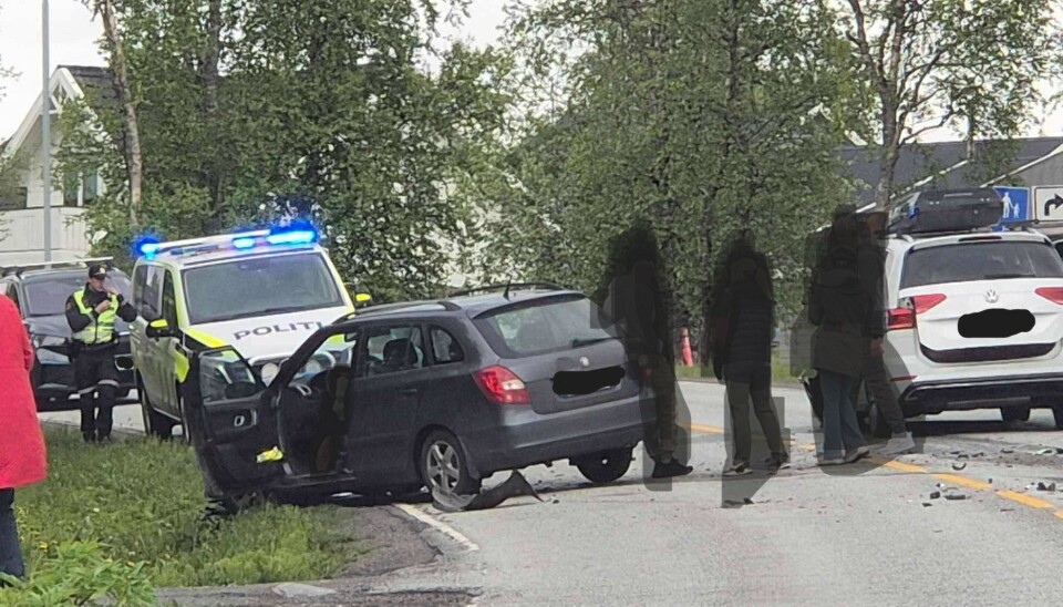 ULYKKE. Tre kjøretøy og åtte personer var involvert i en kollisjon på Fauske fredag ettermiddag.