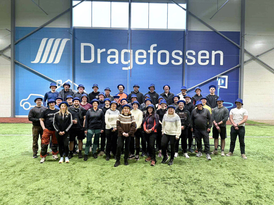 STOR FAMILIE. Dragefossen har vokst de siste årene og er stadig på jakt etter ansatte som kan være med på en spennende rise inn i fremtiden. Foto: Dragefossen