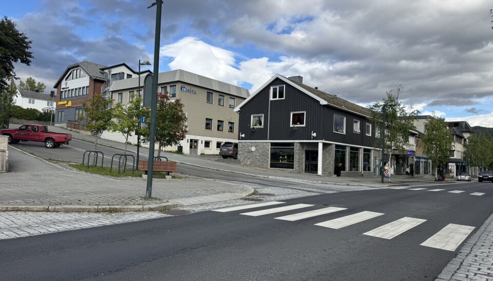 FAUSKE SENTRUM. Hendelsen som etterforskes skal ha skjedd i dette området. Nå er en person pågrepet og siktet i saken.