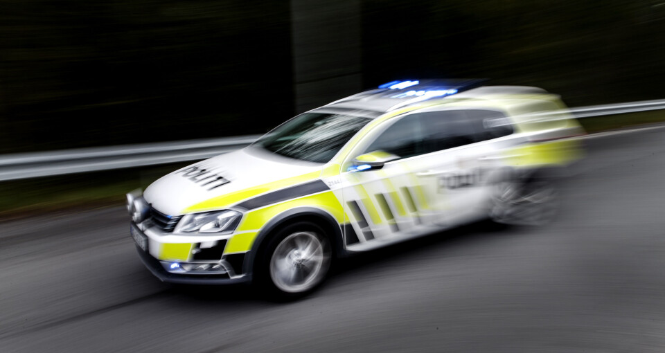 Krysset motgående kjørefelt