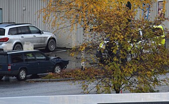 Rykket ut til kollisjon midt i sentrum