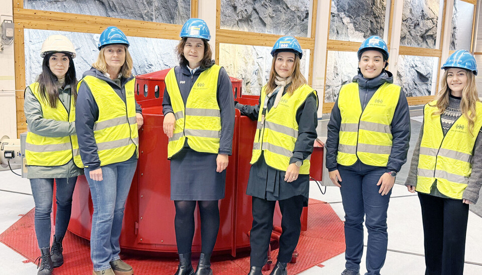 KRAFTKVINNER. Det er nok flere kvinner i kraftbransjen enn du tror, og ifølge denne gjengen er det plass til enda flere. Fra venstre Cecilia Patriarca, Line Johansen, Liina Veerme. Kari Alexandra Haugberg, Victoria Lainez og Susanne Barkhald Sandberg. Foto: Sverre Breivik